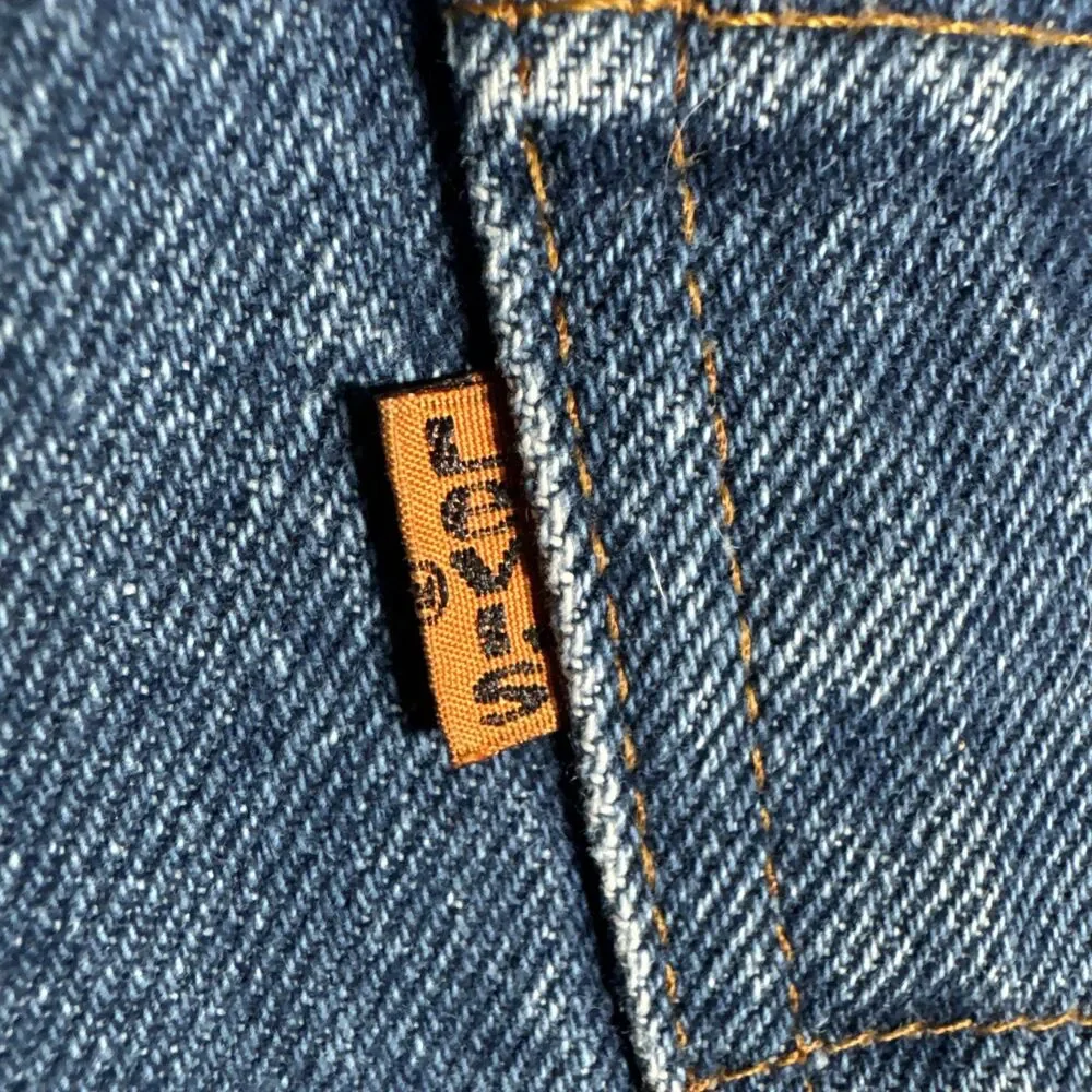 Vintage 70’s Levi’s 646 Orange Tab Bellbottom Flare Faded Denim Jeans Size 30x31